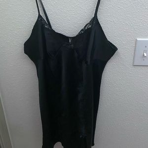 Black Lace Slip Dress